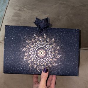 Chanel Midnight Black and Gold Embellished gift box